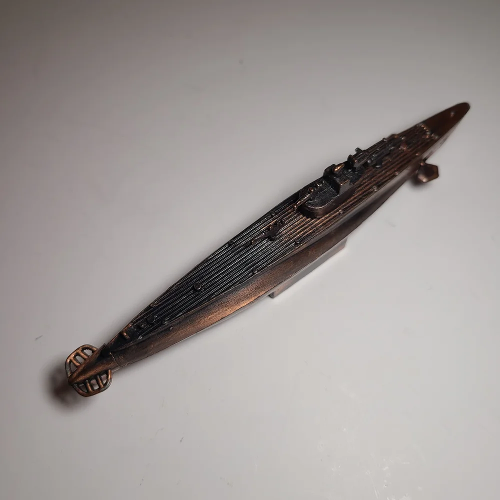 Bronze Submarine and Cannon Pencil Sharpener